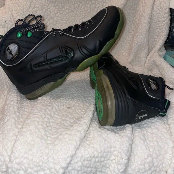nike air 1/2 cent ( black green spark ) shoes Size 10 - Nike Air 1/2 Cent Black Green Spark for sale  main image 4